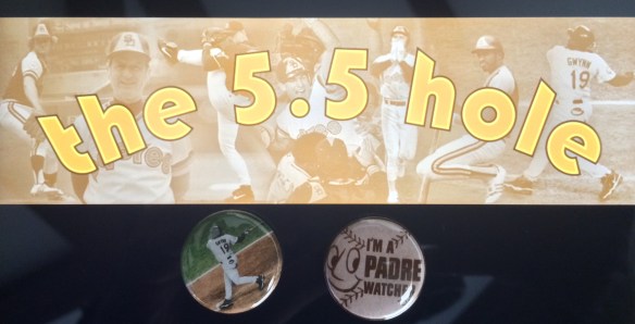 Padres Sticker and Buttons